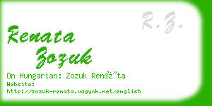 renata zozuk business card